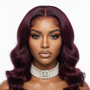 Loose Body-Vibrant Deep Burgundy