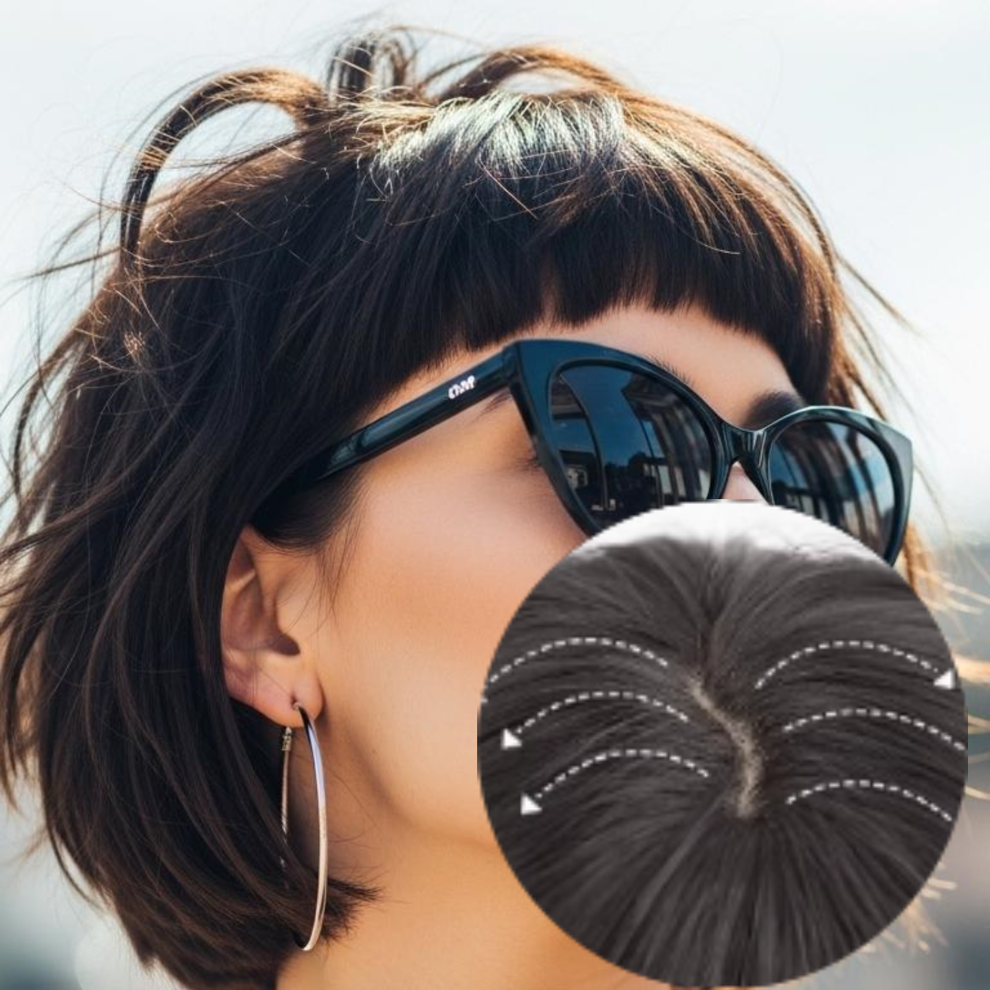 Sleek Bob Cut Wig with Bangs