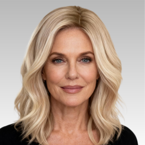 Ash Blonde Balayage Wavy Lob Wig