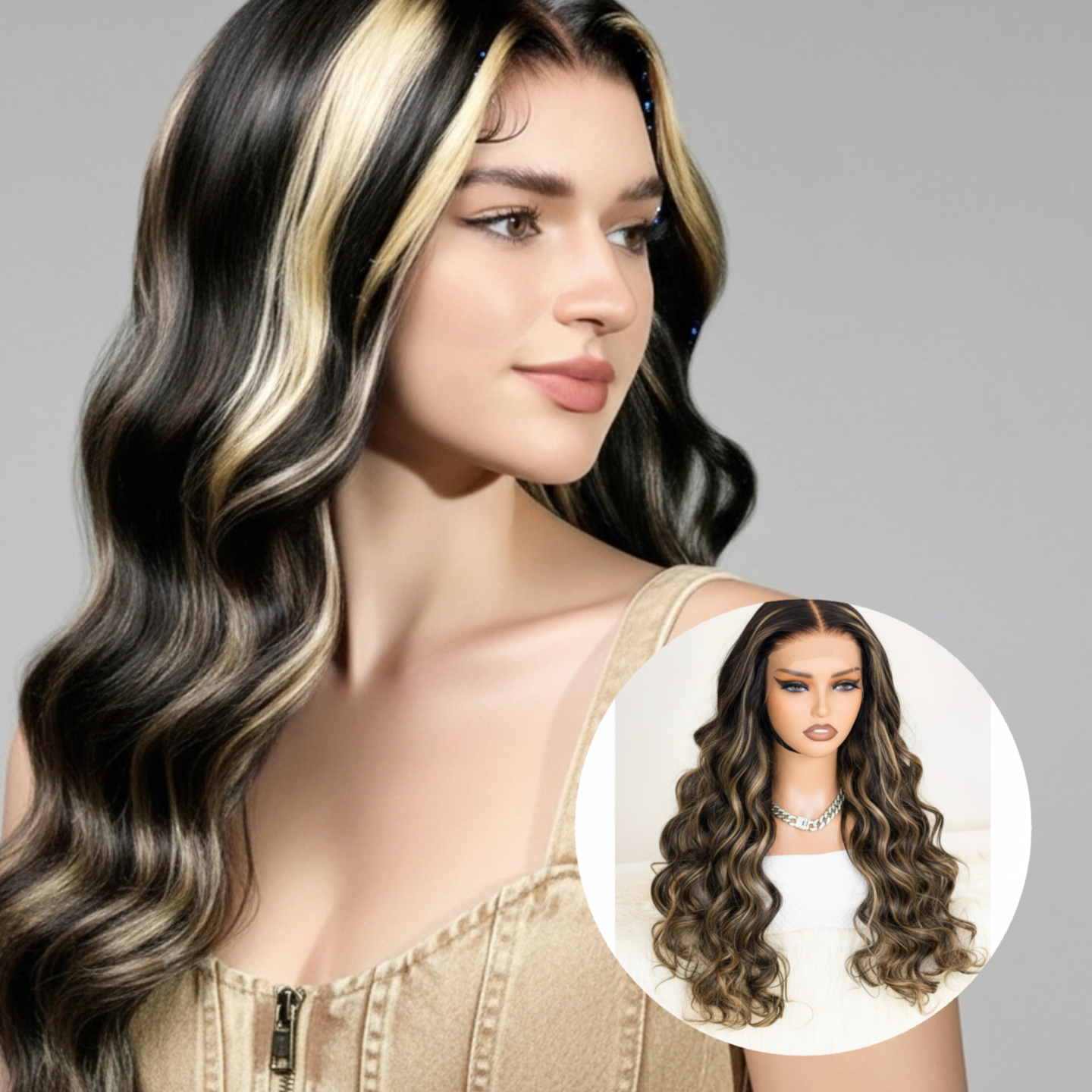 5*6 Lace Closure Straight/Barrel Curl Wig