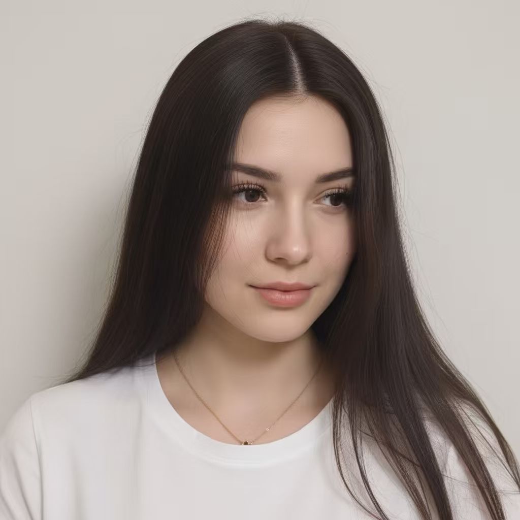 8cm*13cm Silk Top Natural Straight