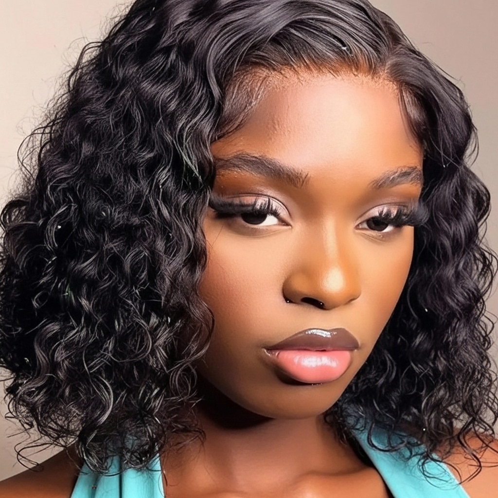 9AM 5*6 Glueless Deep Wave Wear Go Wig