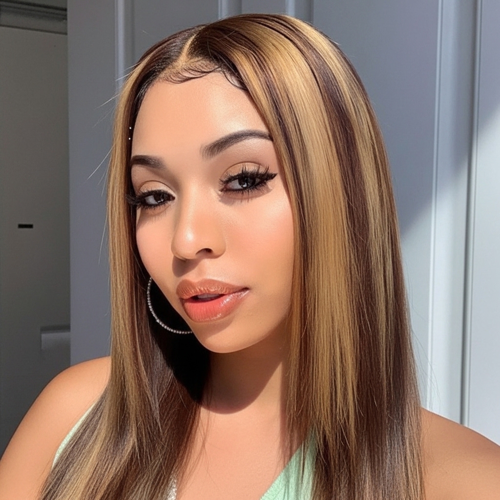 5*5 Glueless Silky Straight Lace Closure Wig