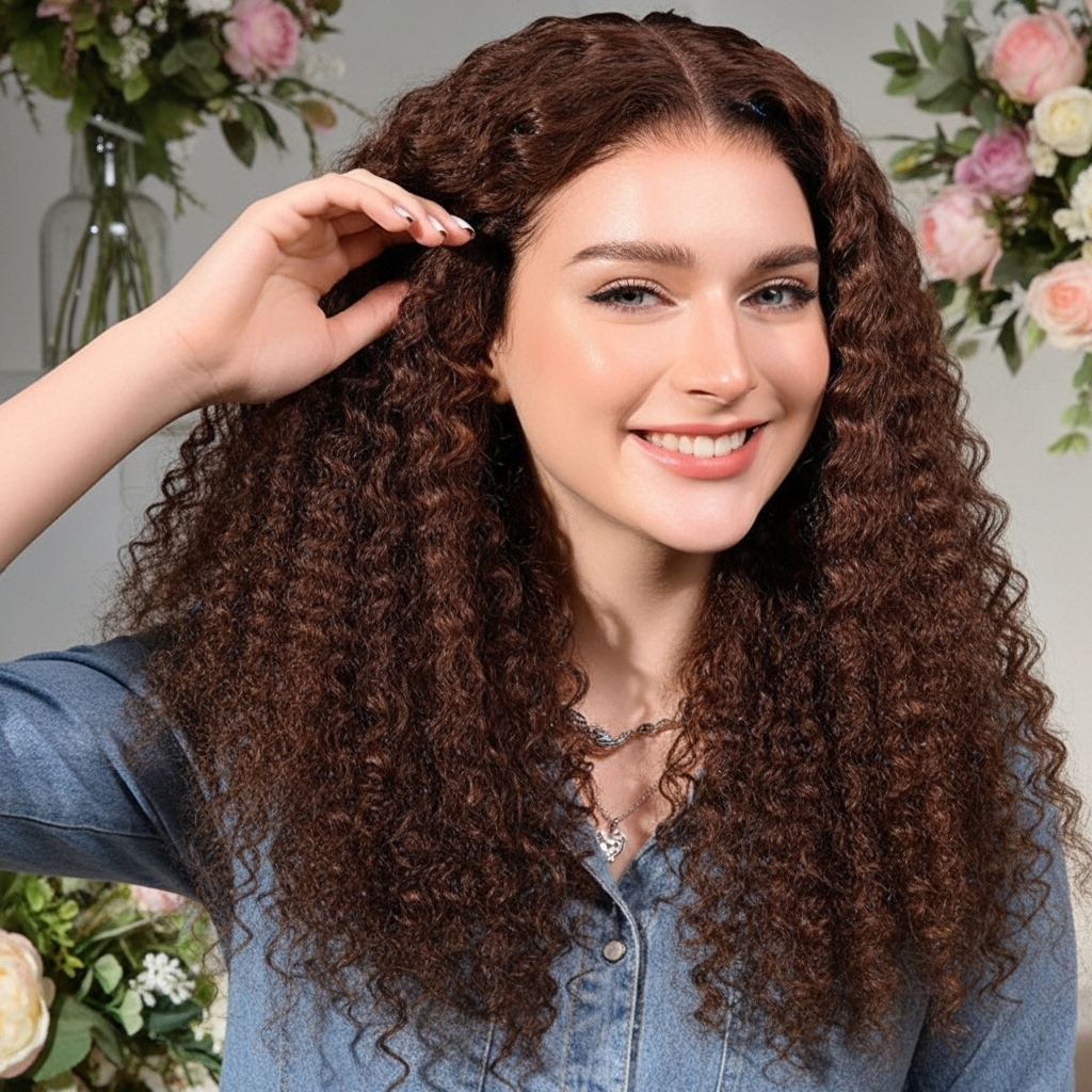 5*6 Deep Wave Glueless Lace Closure Wig