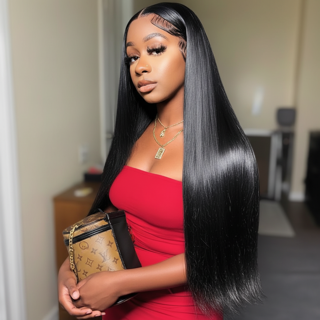 13*4 Silky Straight Lace Front Wig 180% Density