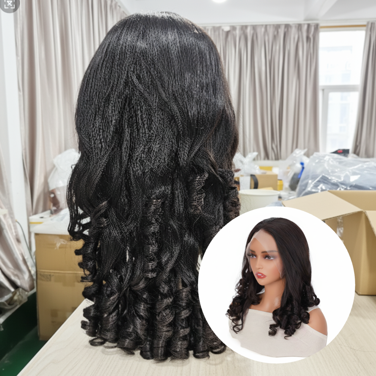 13*4 Kinky Curly Lace Front Wig 180% Density