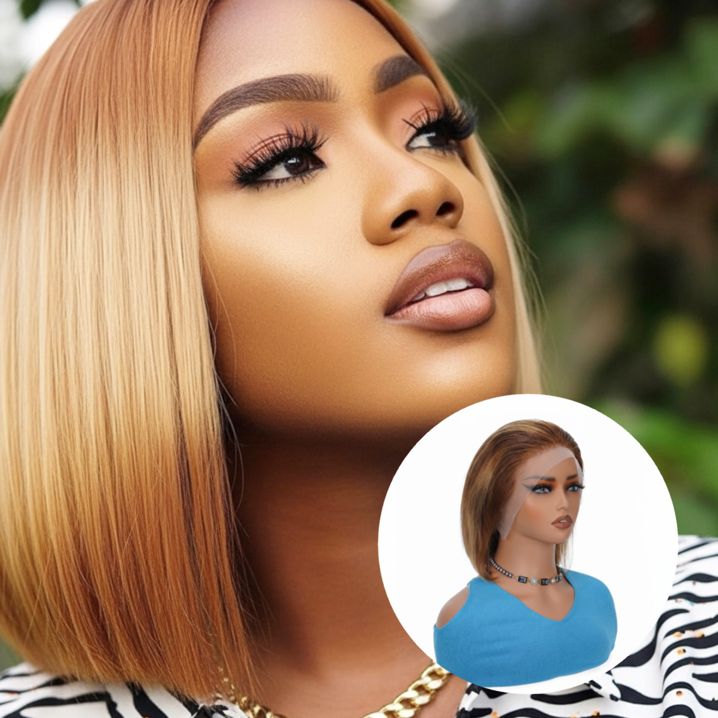 13×4 Silky Straight Lace Front Bob Wig