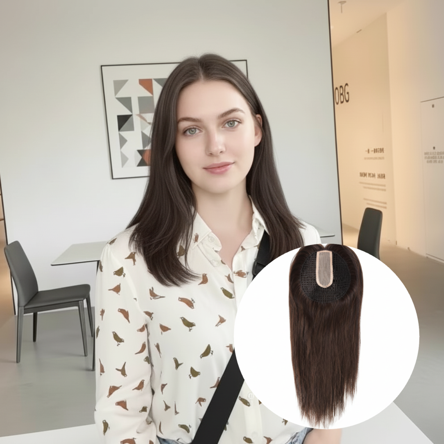 6*6.5 Silk Top part Natural Straigh